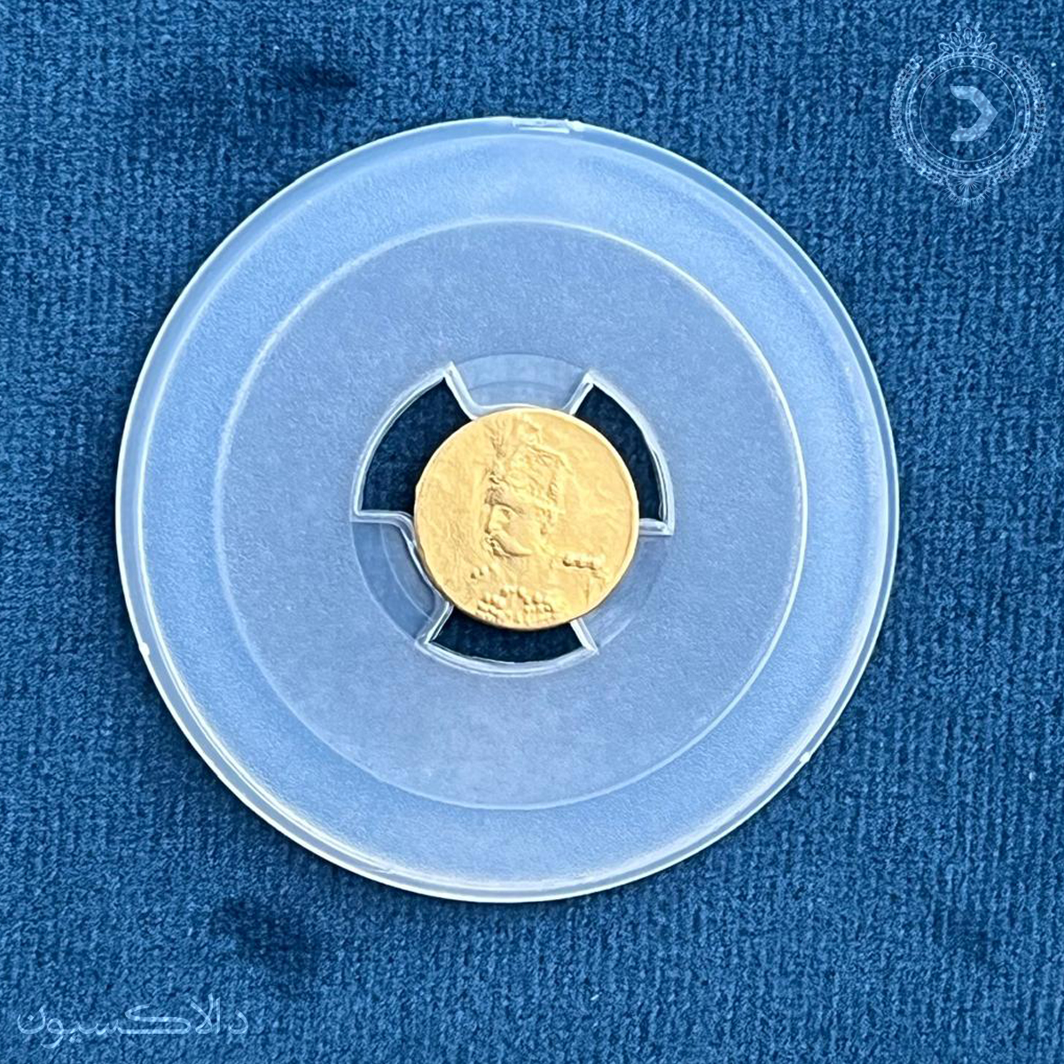 تصویر سکه دوهزار دینار تصویری  مظفرالدین شاه  